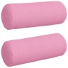 Coussins d'accent 2 pcs Rose Ø 25 x 70 cm tissu 553086553086