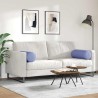 Coussins d'accent 2 pcs Bleu denim Ø 25 x 70 cm tissu 553087553087