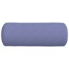 Coussins d'accent 2 pcs Bleu denim Ø 25 x 70 cm tissu 553087553087