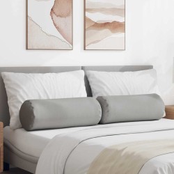 Coussins d'accent 2 pcs Gris nuage Ø 25 x 70 cm tissu 553088553088