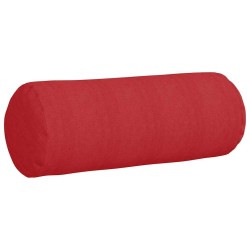 Coussins d'accent 2 pcs Rouge Ø 25 x 70 cm tissu 553089553089