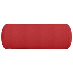 Coussins d'accent 2 pcs Rouge Ø 25 x 70 cm tissu 553089553089