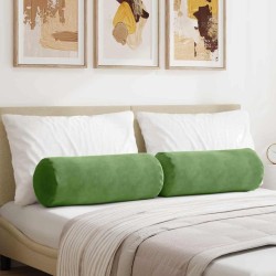 Coussins d'accent 2 pcs Vert clair Ø 25 x 70 cm 553090553090