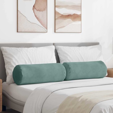 Coussins d'accent 2 pcs Vert Mer Ø 25 x 70 cm 553091553091