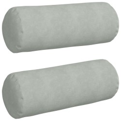 Coussins d'accent 2 pcs Gris clair Ø 25 x 70 cm 553093553093