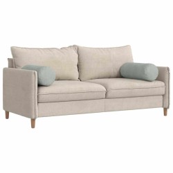 Coussins d'accent 2 pcs Gris clair Ø 25 x 70 cm 553093553093