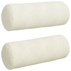 Coussins d'accent 2 pcs Crème Ø 25 x 70 cm 553100553100