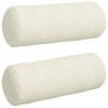 Coussins d'accent 2 pcs Crème Ø 25 x 70 cm 553100553100
