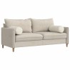 Coussins d'accent 2 pcs Crème Ø 25 x 70 cm 553100553100
