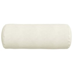 Coussins d'accent 2 pcs Crème Ø 25 x 70 cm 553100553100