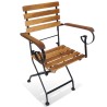 Chaises pliables de jardin lot de 2 Acier et bois acacia solide 553101553101