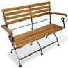 Banc pliable de jardin 112 cm Bois d'acacia solide 553102553102
