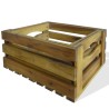 Caisse à pommes 2 pcs Bois d'acacia massif 553104553104