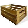 Caisse à pommes 2 pcs Bois d'acacia massif 553104553104