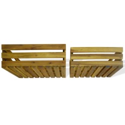 Caisse à pommes 2 pcs Bois d'acacia massif 553104553104