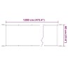 Auvent vertical Blanc 60x1200 cm Tissu oxford 553105553105
