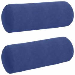 Coussins d'accent 2 pcs Bleu police Ø 25 x 70 cm 553108553108