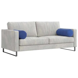 Coussins d'accent 2 pcs Bleu police Ø 25 x 70 cm 553108553108