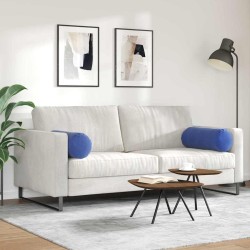 Coussins d'accent 2 pcs Bleu police Ø 25 x 70 cm 553108553108