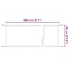 Auvent vertical Beige 60x800 cm Tissu oxford 553110553110