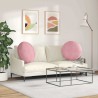 Coussins de siège 2 pcs Rose Ø 80 x 29 cm Velours 553113553113