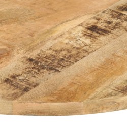 Dessus de table Bois de manguier solide Rond 25-27 mm 60 cm 553114553114