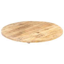 Dessus de table Bois de manguier solide Rond 25-27 mm 60 cm 553114553114