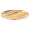 Dessus de table Bois de manguier solide Rond 25-27 mm 50 cm 553115553115