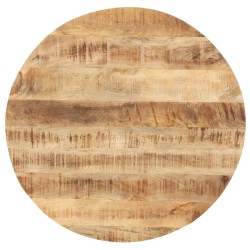 Dessus de table Bois de manguier solide Rond 25-27 mm 40 cm 553116553116