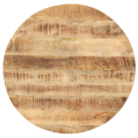 Dessus de table Bois de manguier solide Rond 25-27 mm 40 cm 553116553116