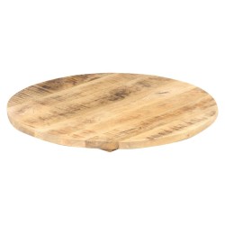 Dessus de table Bois de manguier solide Rond 25-27 mm 40 cm 553116553116