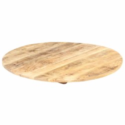 Dessus de table Bois de manguier solide Rond 15-16 mm 50 cm 553117553117