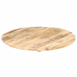 Dessus de table Bois de manguier solide Rond 15-16 mm 50 cm 553117553117
