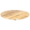 Dessus de table Bois de manguier solide Rond 15-16 mm 60 cm 553121553121