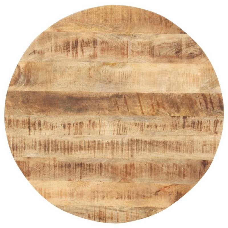 Dessus de table Bois de manguier solide Rond 15-16 mm 70 cm 553122553122
