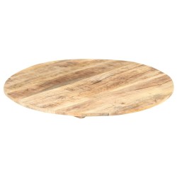 Dessus de table Bois de manguier solide Rond 15-16 mm 80 cm 553123553123