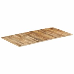 Dessus de table bois de manguier solide 15-16 mm 120x60 cm 553125553125