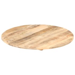 Dessus de table Bois de manguier solide Rond 15-16 mm 40 cm 553131553131