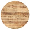 Dessus de table Bois de manguier solide Rond 25-27 mm 70 cm 553133553133