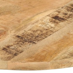 Dessus de table Bois de manguier solide Rond 25-27 mm 70 cm 553133553133