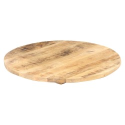 Dessus de table Bois de manguier solide Rond 25-27 mm 70 cm 553133553133