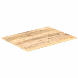 Dessus de table Bois de manguier solide 15-16 mm 80x60 cm 553134553134