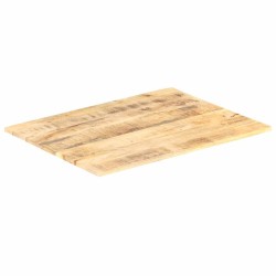 Dessus de table Bois de manguier solide 15-16 mm 80x60 cm 553134553134