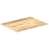 Dessus de table Bois de manguier solide 15-16 mm 80x60 cm 553134553134