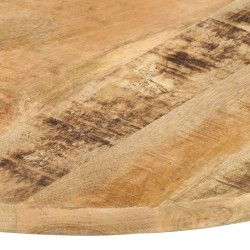 Dessus de table Bois de manguier solide Rond 25-27 mm 80 cm 553136553136