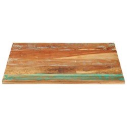Dessus de table rectangulaire 70x80 cm 25-27 mm Bois récupéré 553141553141