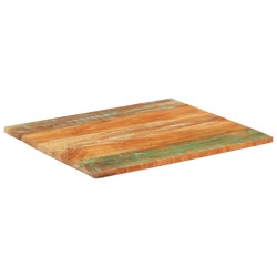 Dessus de table rectangulaire 70x80 cm 25-27 mm Bois récupéré 553141553141