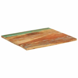 Dessus de table rectangulaire 70x80 cm 25-27 mm Bois récupéré 553141553141
