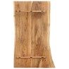 Dessus de table Bois d'acacia massif 100x(50-60)x2,5 cm 553142553142