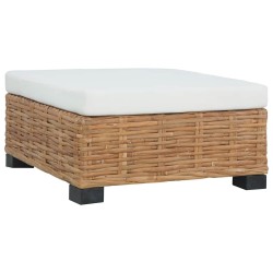 Repose-pied avec coussin Rotin naturel 553143553143